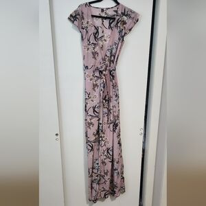 Wrap Tie Side Floral Dress